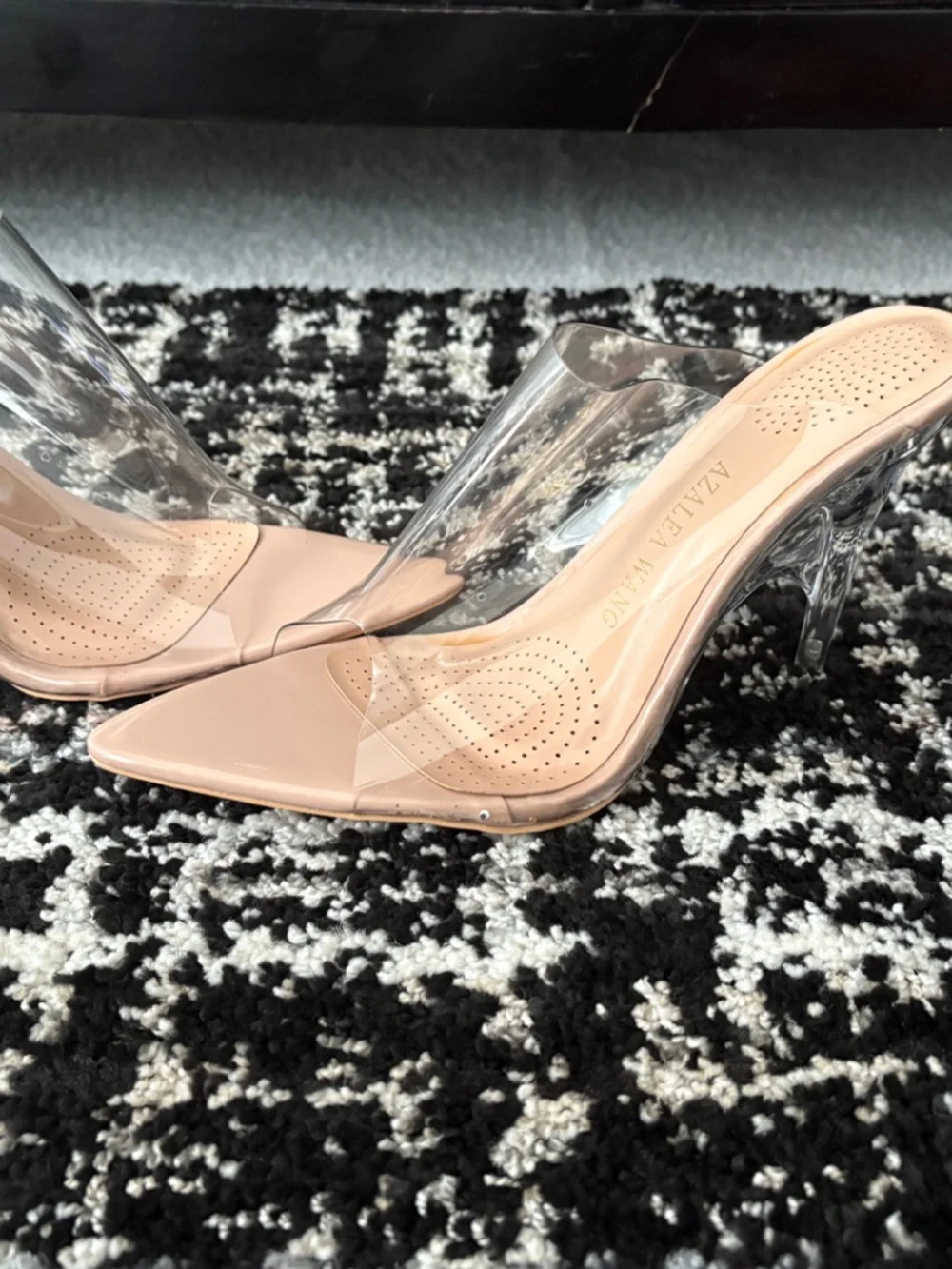 Azalea Wang Pointed Toe Nude Sandals